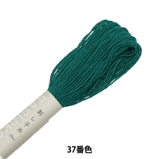 刺绣线程“ Sashiko Thread 37颜色（单颜色）” Olympus