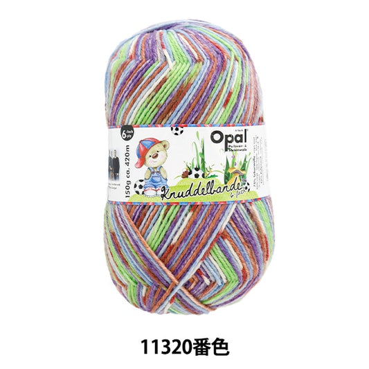 袜子纱线 纱线 “ Kunudel Band 6ply 11320颜色”蛋白石蛋白石