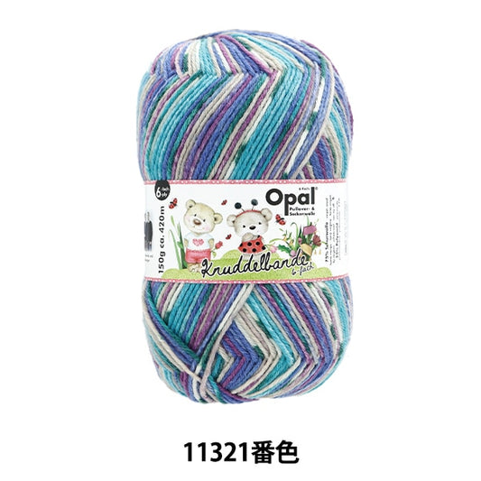 袜子纱线 纱线 “ Kunudel Band 6ply 11321 No. opal蛋白石