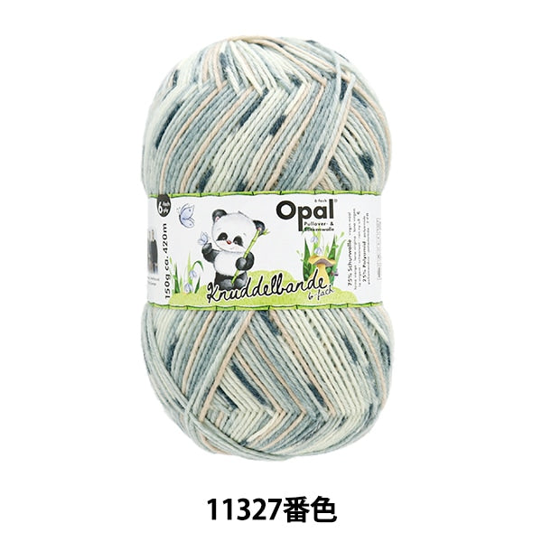 袜子纱线 纱线 “ Kunudel Band 6ply 11327颜色”蛋白石蛋白石