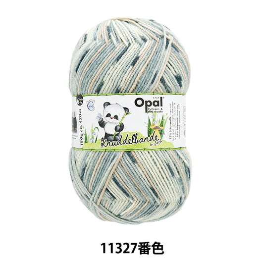 袜子纱线 纱线 “ Kunudel Band 6ply 11327颜色”蛋白石蛋白石