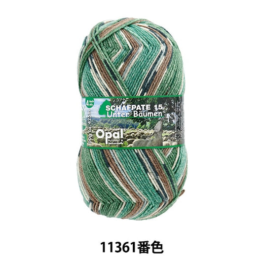 袜子纱线 纱线 “ Sharf Partary 15 4ply 11361颜色”蛋白石蛋白石