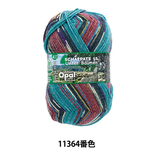 袜子纱线 纱线 “ Sharf Partary 15 4ply 11364颜色”蛋白石蛋白石