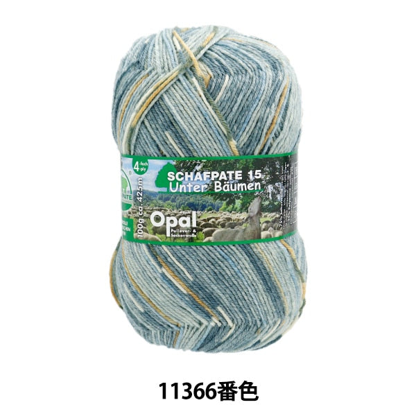 袜子纱线 纱线 “ Sharf Partary 15 4ply 11366”蛋白石蛋白石