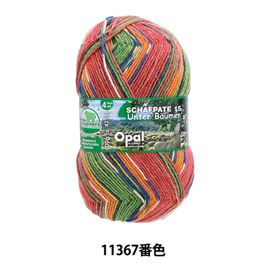 袜子纱线 纱线 “ Sharf Partary 15 4ply 11367颜色”蛋白石蛋白石
