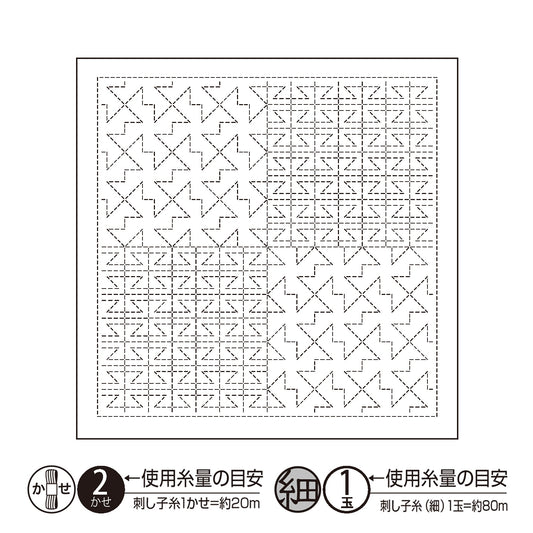 刺绣布 “ Hanachikin Bloth Pack Wayama Road White H-1122” Olympus