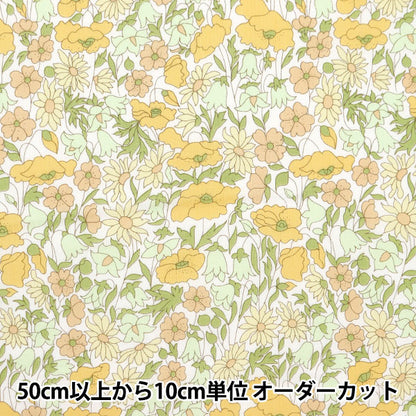 [来自数量5] 织物 “自由结构 塔纳草坪 罂粟和雏菊3632104-J24B] Liberty Japan
