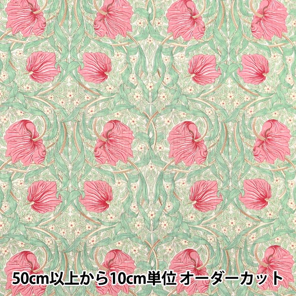 [From quantity 5] Fabric "Moda Best of Morris Sheeting Pin panel red 8365-63]