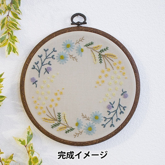 Embroidery kit "GARDEN PARTY Botanical Lease Mimosa GP-K13" Olympus