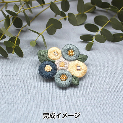 刺绣套件“ K.Omono花园花园Broch Kit蓝色PHC-118-2”零件和平