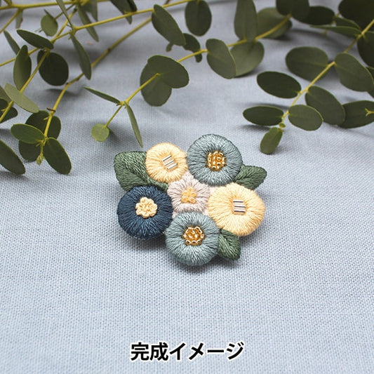 刺绣套件“ K.Omono花园花园Broch Kit蓝色PHC-118-2”零件和平