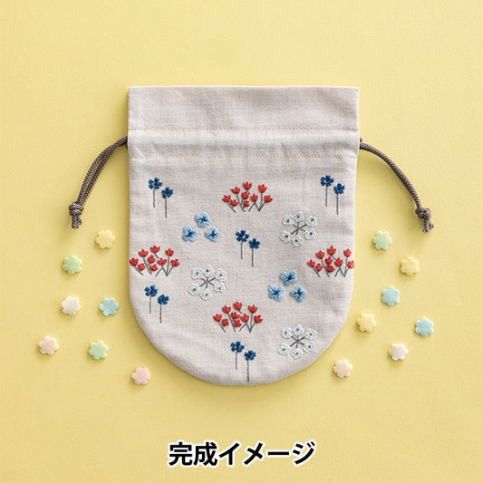 Embroidery kit "Hoshi Akari's embroidery notebook Maru -kai Kutakata 556" Totsuka Shitsu