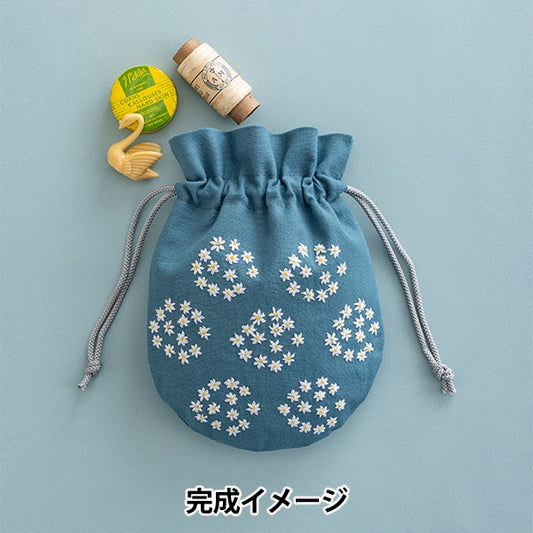 Embroidery kit "Hoshi Akari's Embroidery Handbook Maruku -Bull Florus 557" Totsuka Shushu