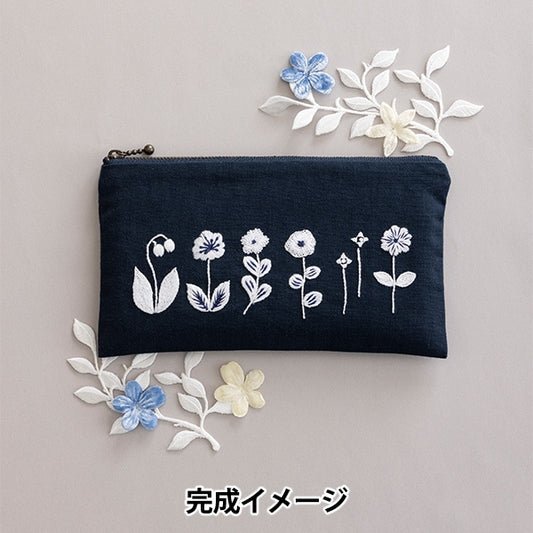 Embroidery kit "Hoshi Akari's embroidery notebook porch porch twelve flower score 561" Totsuka Shushu