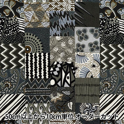 [From quantity 5] Fabric 『Sheeting African plint QuiltingPattern AP31808-1F]