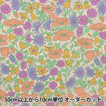 [From quantity 5] Fabric "Liberty Liberty Print LibertyTana lawn Poppy and Daisy 3632104L-127JT"