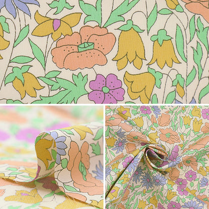 [From quantity 5] Fabric "Liberty Liberty Print LibertyTana lawn Poppy and Daisy 3632104L-127JT"