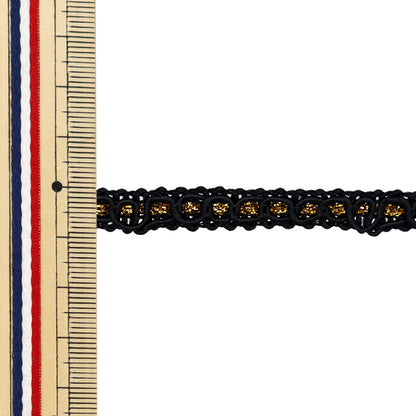 [From quantity 5] HandicraftTrim 『Glitter trim Black 8207"