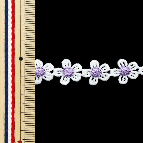 [Quantity starting from 5] HandicraftsTrim "raceTrim White x Purple ISY-6-24-90"