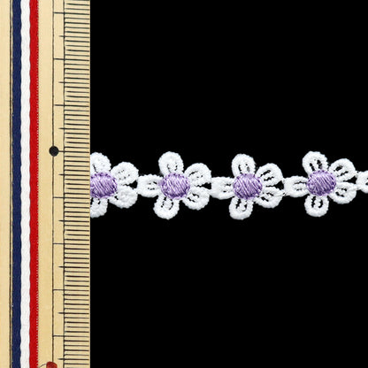 [Quantity starting from 5] HandicraftsTrim "raceTrim White x Purple ISY-6-24-90"