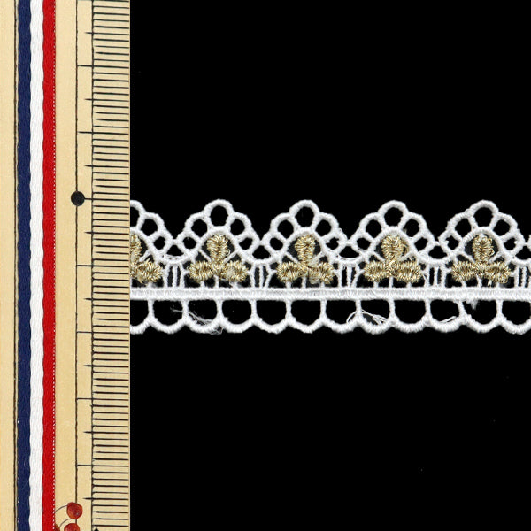 [Quantity starting from 5] HandicraftsTrim "raceTrim White ISY-6-24-109"