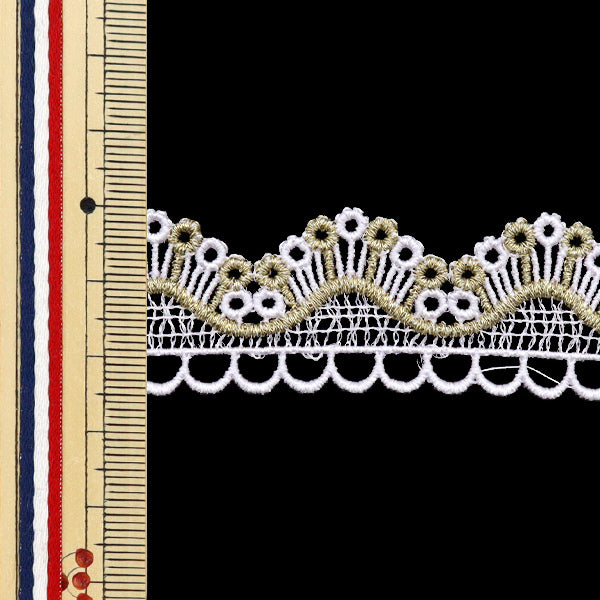 [Quantity starting from 5] HandicraftsTrim "raceTrim White ISY-6-24-113"