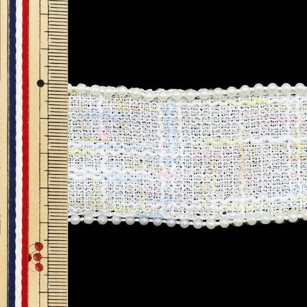 [Quantity starting from 5] HandicraftsTrim "raceTrim White ISY-6-24-119"