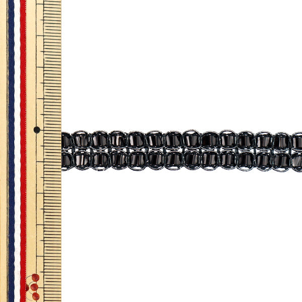 [Quantity starting from 5] HandicraftsTrim 『Glitter trim Approx. 1.5cm wide Black 21 color 22021-21"