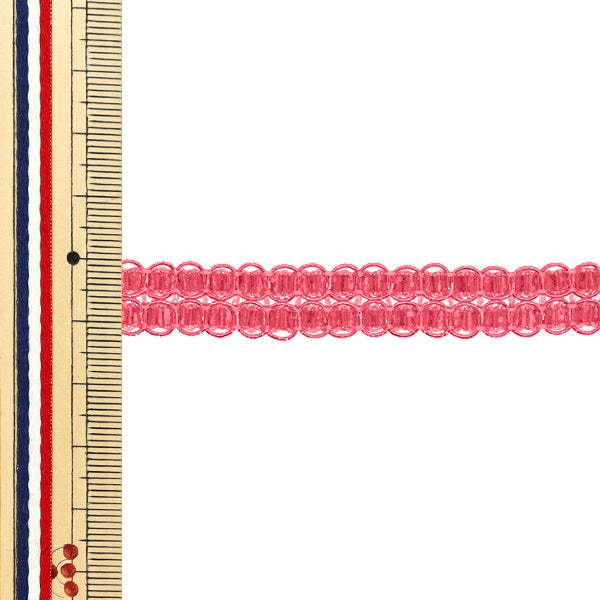 [Quantity starting from 5] HandicraftsTrim 『Glitter trim Approx. 1.5cm wide Pink color 22 22021-22"