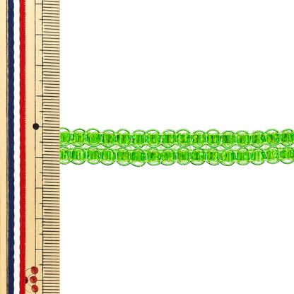 [Quantity starting from 5] HandicraftsTrim 『Glitter trim Approx. 1.5cm wide Yellow green Color 24 22021-24"