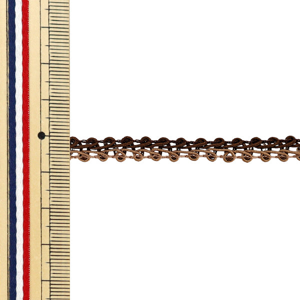 [數量從5個]手工藝品飾邊 “ Decole Spillare I，寬度約7mm，顏色111，51813" 東京絲帶東京絲帶
