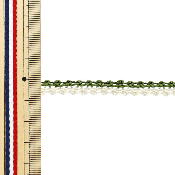 [數量從5個]手工藝品飾邊 “ decole Spillare I，寬度約7mm，顏色115，51813" 東京絲帶東京絲帶