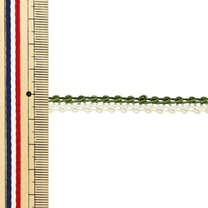 [數量從5個]手工藝品飾邊 “ decole Spillare I，寬度約7mm，顏色115，51813" 東京絲帶東京絲帶