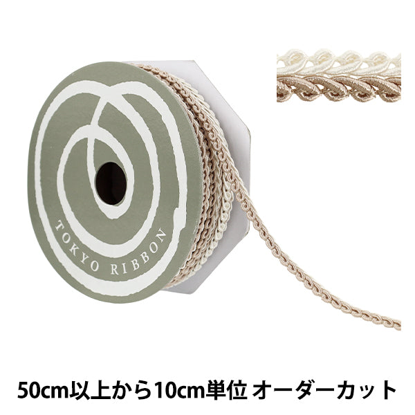 [數量從5個]手工藝品飾邊 “ Decole Spillare II寬度約11mm顏色8 51814" 東京絲帶東京絲帶