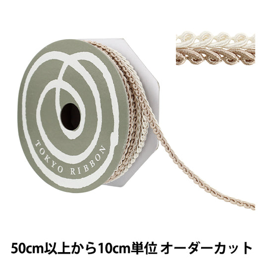 [數量從5個]手工藝品飾邊 “ Decole Spillare II寬度約11mm顏色8 51814" 東京絲帶東京絲帶