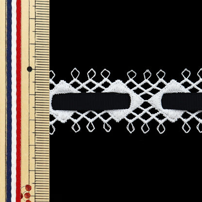 [Quantity starting from 5] HandicraftsTrim 『RibbonLace White ISY-6-24-116"