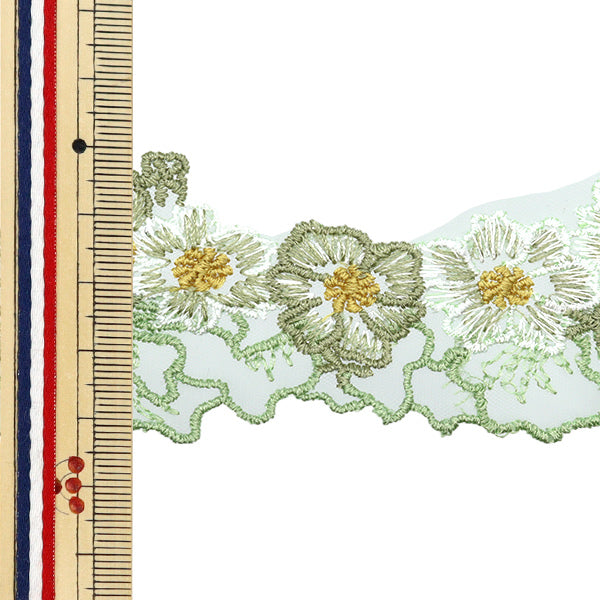 [Quantity starting from 5] HandicraftsTrim "Lace White ISY-6-24-122"