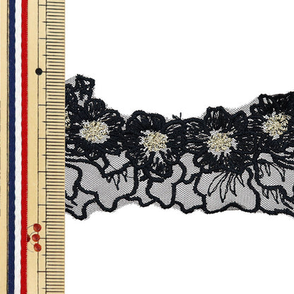 [Quantity starting from 5] HandicraftsTrim "Lace Black ISY-6-24-123"
