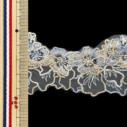 [Quantity starting from 5] HandicraftsTrim "Lace Blue ISY-6-24-124"