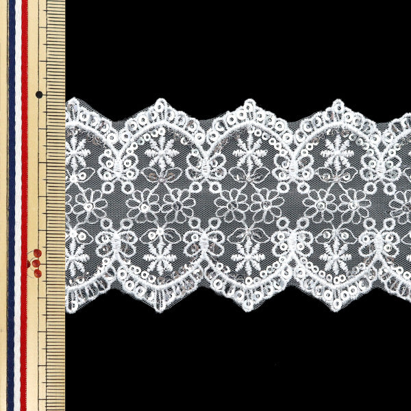 [Quantity starting from 5] HandicraftsTrim "Lace White ISY-6-24-128"