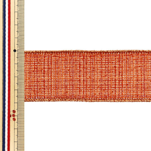 【数量5から】 リボン 『ジャパネスク 約3.8cm幅 テラコッタ 43番色 9357』 AOYAMARIBBON 青山リボン