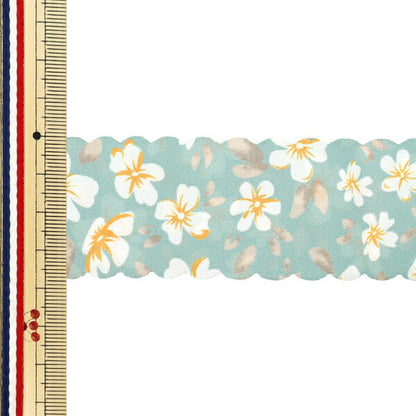 絲帶 《印刷》絲帶 花卉2025约宽38mm×长2m绿色YRC2533-38"