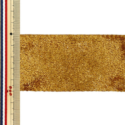 Ribbon "Velour"Ribbon 2025 Approx. 50mm wide x 2m long Gold YRC2544-50"