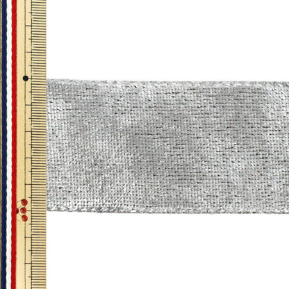 Ribbon "Velour"Ribbon 2025 Approx. 50mm wide x 2m long Gray YRC2544-50"
