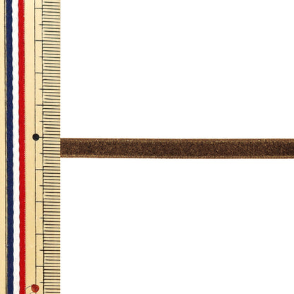 【数量5起】 絲帶 金属单面天鹅绒絲帶 约6mm宽46号色UR-3500"