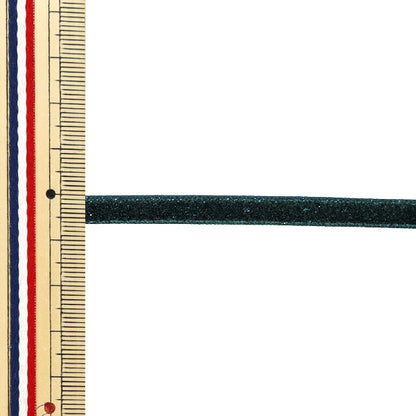 【数量5起】 絲帶 金属单面天鹅绒絲帶 约6mm宽度163号颜色UR-3500"