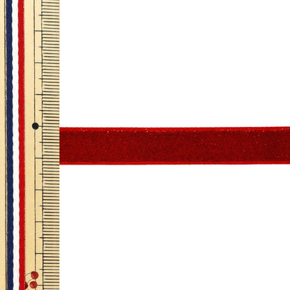 【数量5起】 絲帶 金属单面天鹅绒絲帶 22号颜色UR-3500宽约12mm"