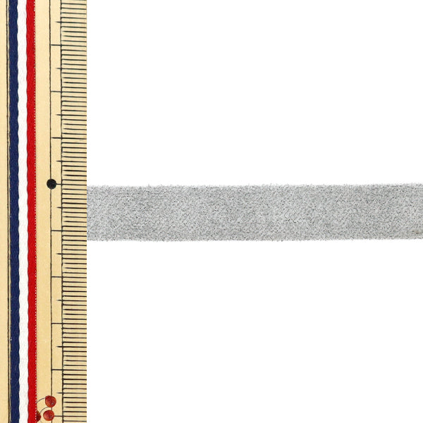 【数量5起】 絲帶 金属单面天鹅绒絲帶 约12mm宽0号色UR-3500"