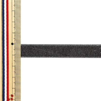 【数量5起】 絲帶 金属单面天鹅绒絲帶 4号色UR-3500宽约12mm"