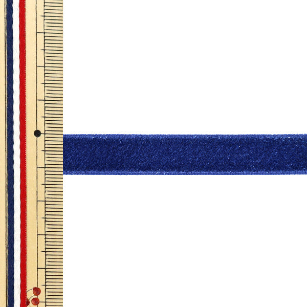 【数量5起】 絲帶 金属单面天鹅绒絲帶 77号色UR-3500宽约12mm"